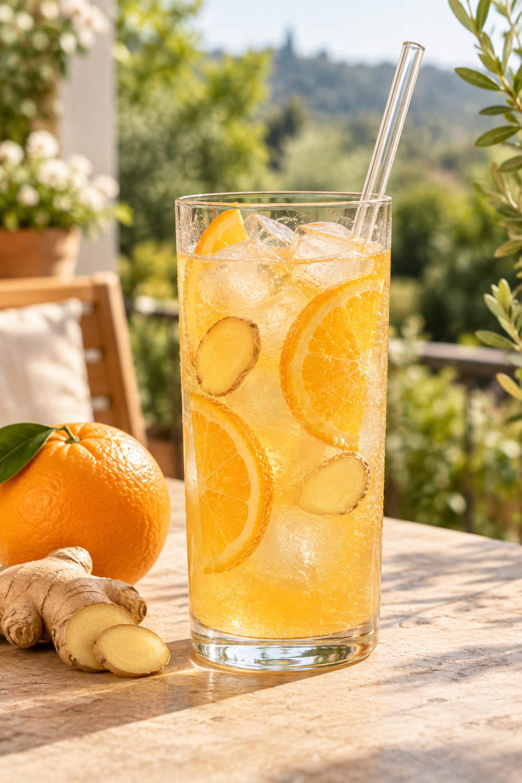 Orange-Ingwer-Sprudel